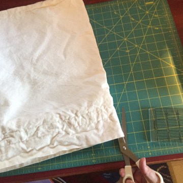 cutting my curtain in half